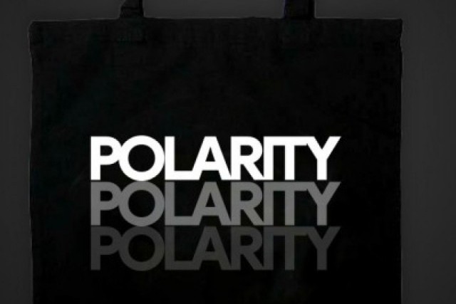 Tote bag Noir -  Polarity