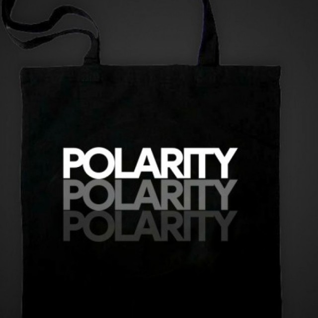 Tote bag Noir -  Polarity